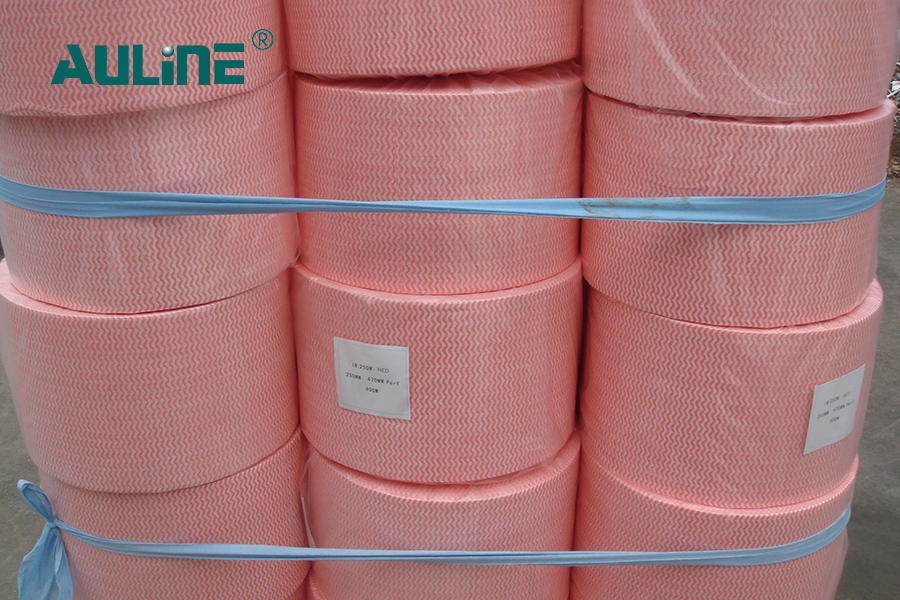 Dưới dòng bột gỗ in của vải không dệt Spunlace