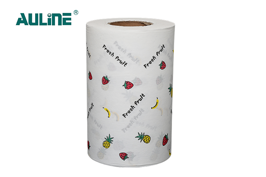 Dưới dòng bột gỗ in của vải không dệt Spunlace